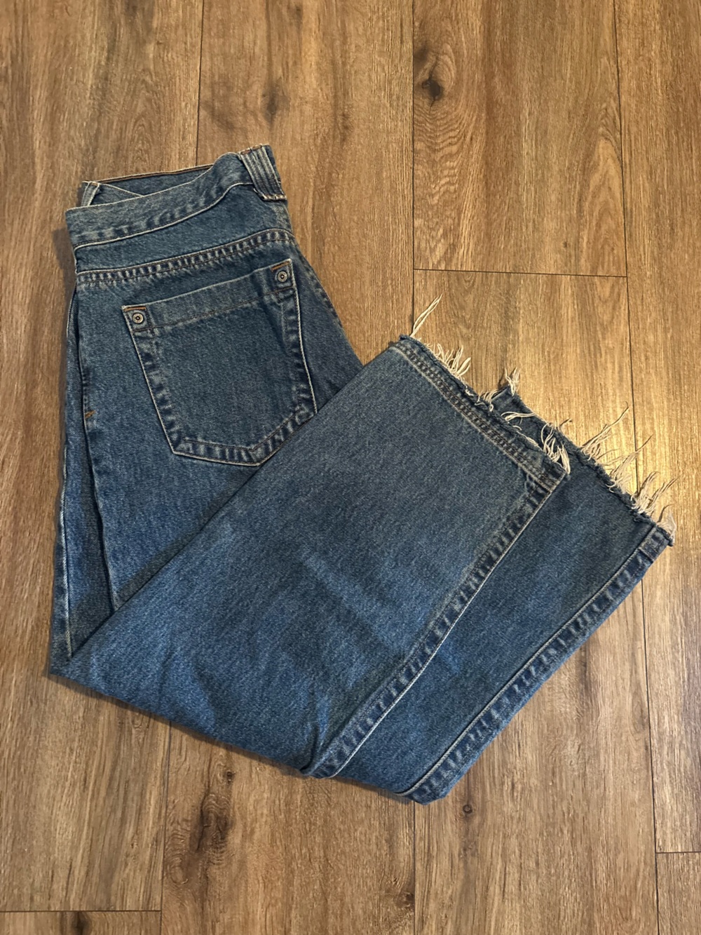 Harley-Davidson Blue Denim Jeans with Logo Waistband